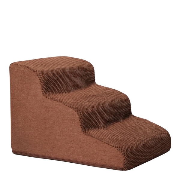 Curved Foam Dog Stairs — Gentle Steps for Beds & Couches