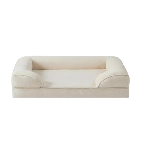 Memory Foam Dog Bed with Bolster Sides