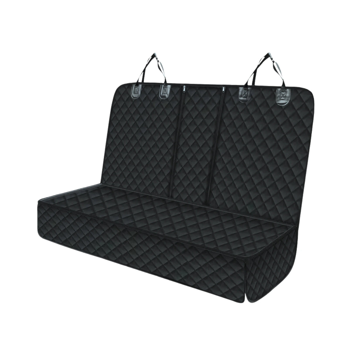 Waterproof Dog Car Seat Cover — Hammock Style with Center Armrest