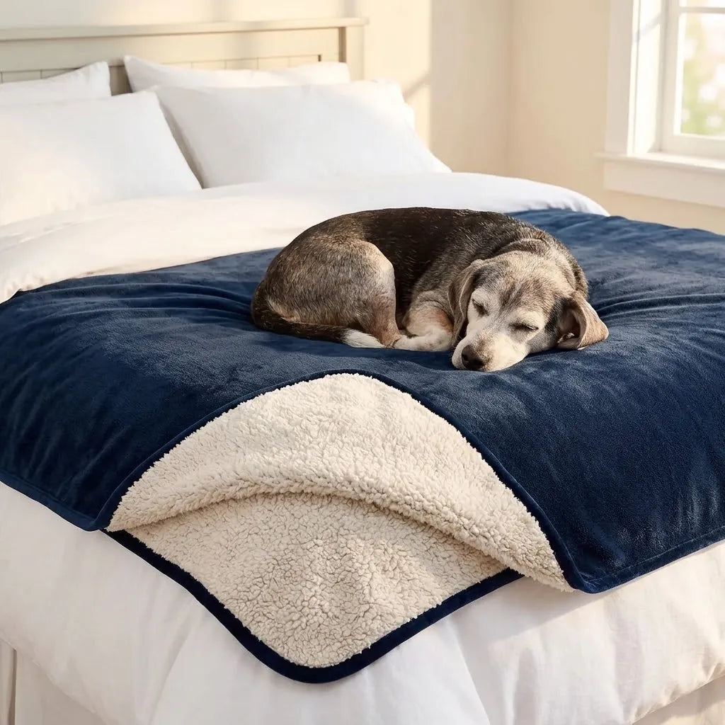 Ways to use the plush sherpa pet blanket