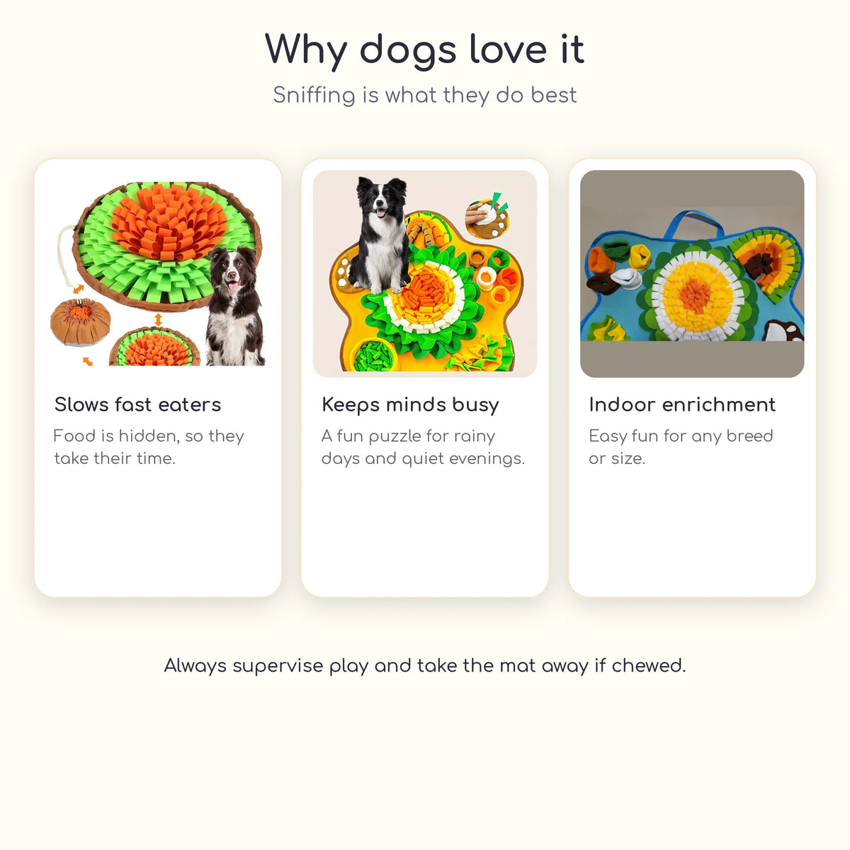 Why dogs love a sniff mat