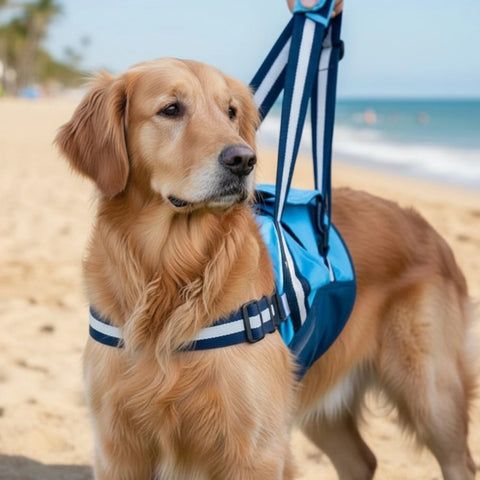 Full-Body Dog Lift Harness, Padded Handle Belly Support